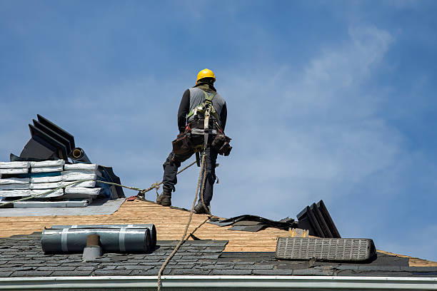 Professional Metal Roofing technician working in Amherst, TX